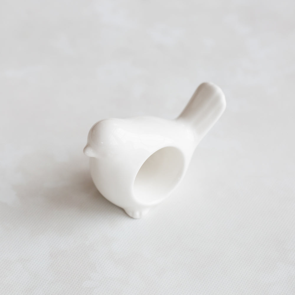 White Bird Napkin Ring