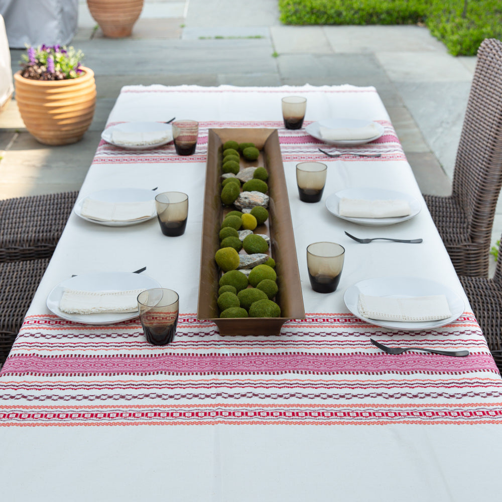 Swirls Cotton Handmade Tablecloth